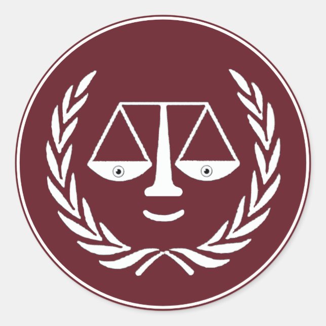 Law School Graduation Classic Round Sticker (Front)