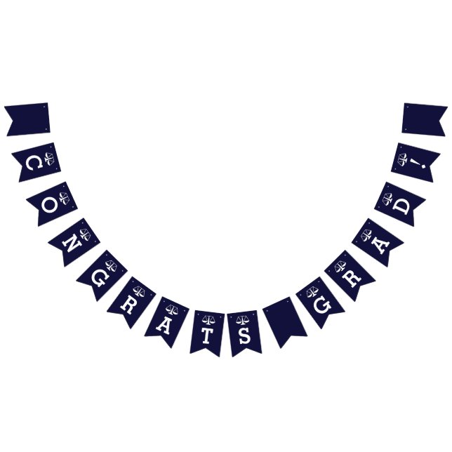 Law School Graduation Congrats Bunting Flags (All)
