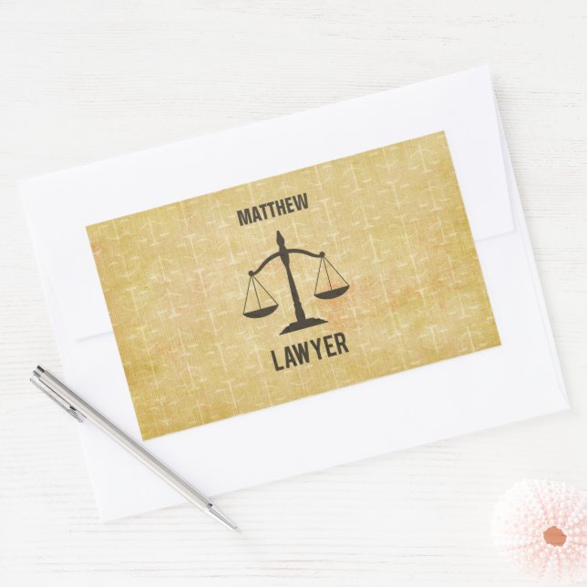 Law School Graduation Congrats Scale of Justice Sticker (Envelope)
