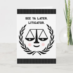 Law School Graduation Lawyer Card