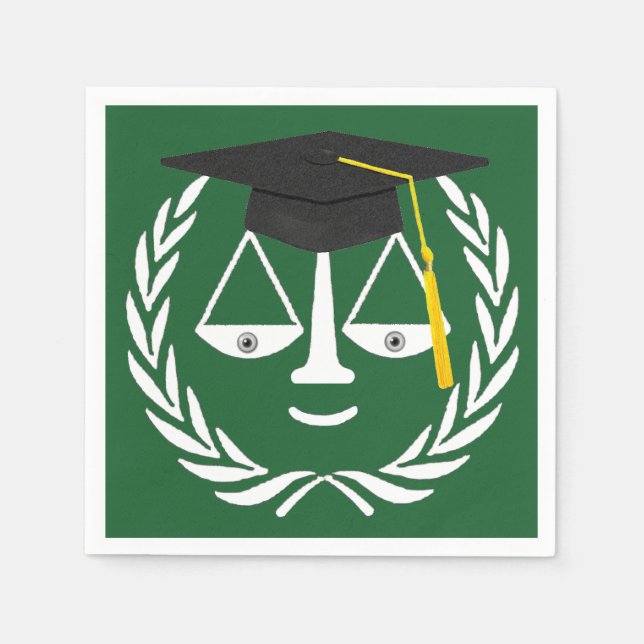 Law School Graduation Napkin (Front)