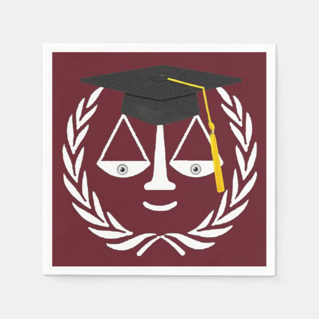 Law School Graduation Napkin (Front)
