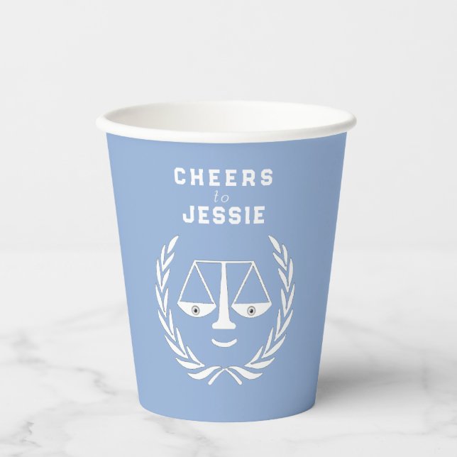 Law School Graduation Paper Cups (Front)