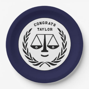 Law School Graduation Paper Plates