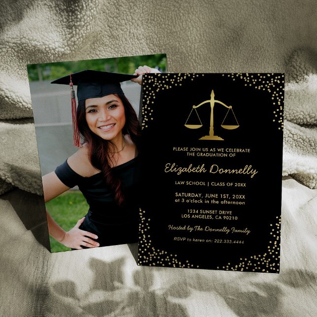 Law School Graduation Party Invitation (Creator Uploaded)