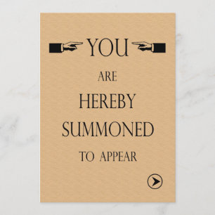 Law School Graduation Party Invitation Summons