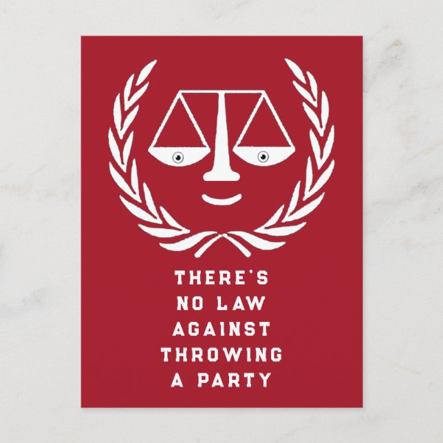 Law School Graduation Party Invitations (Front)