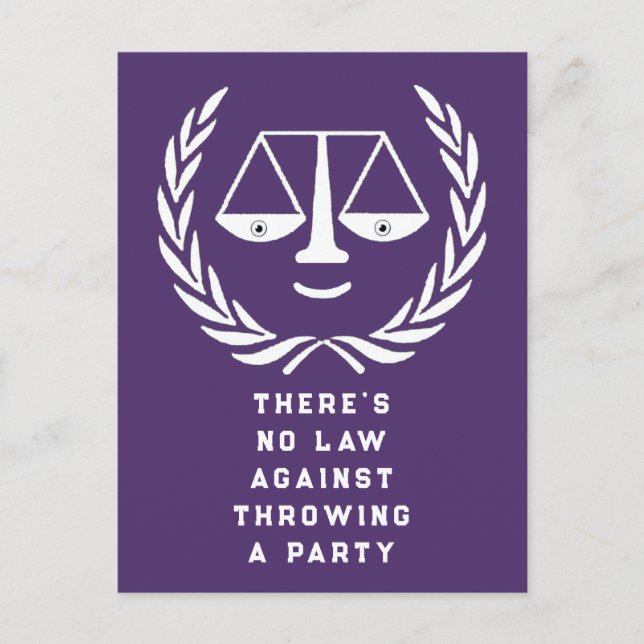 Law School Graduation Party Invitations (Front)