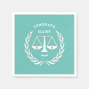 Law School Graduation Party Napkin