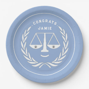 Law School Graduation Party Paper Plate