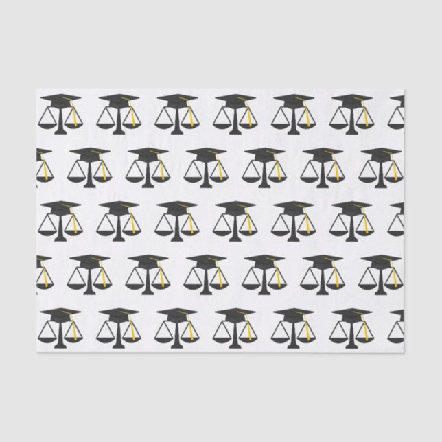 Law School Graduation Tissue Paper (Front)