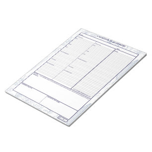 Law School in class notebook paper Notepad