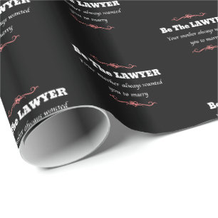 Law School Lawyer Female Graduate - Graduation Wrapping Paper