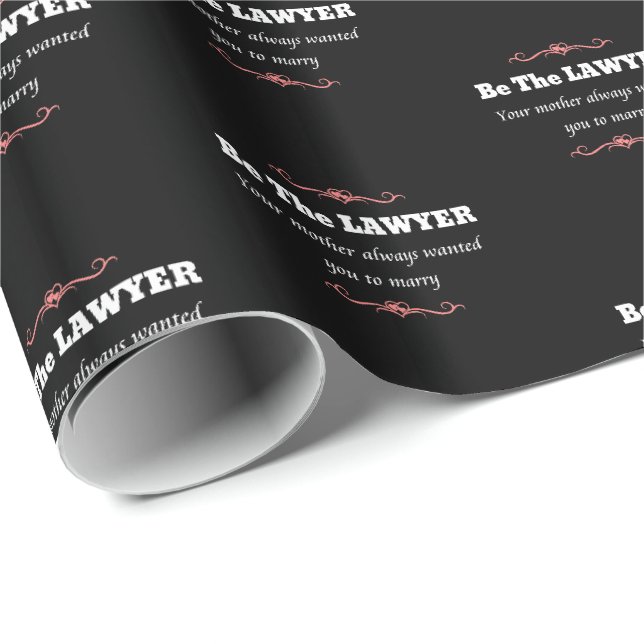Law School Lawyer Female Graduate - Graduation Wrapping Paper (Roll Corner)