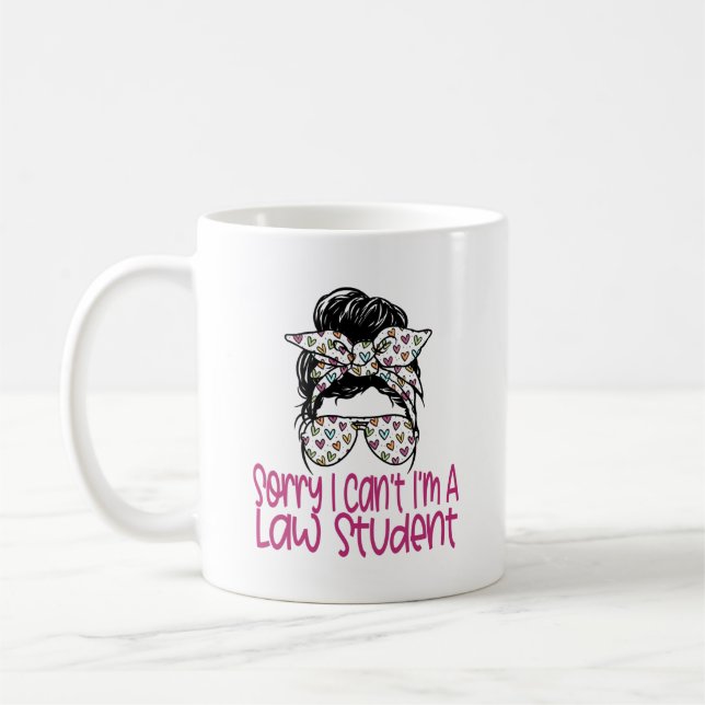Law School Student Future Lawyer Funny Gift Coffee Mug (Left)