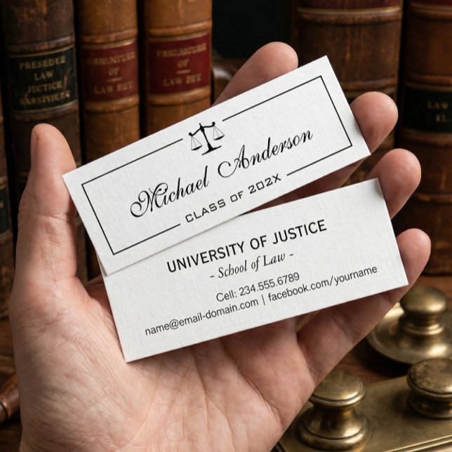 Law School Student Name Card Insert Card (Creator Uploaded)