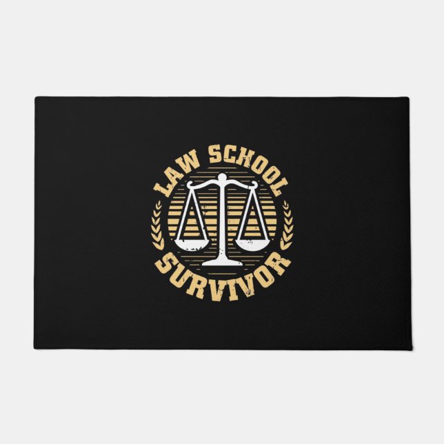 Law School Survivor Doormat (Front)