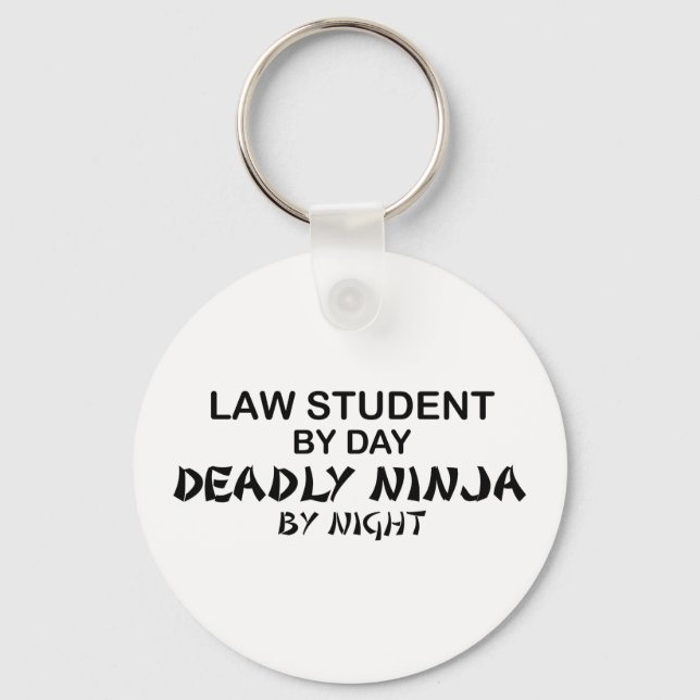 Law Student Deadly Ninja Keychain (Front)