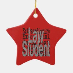Law Student Extraordinaire Ceramic Ornament