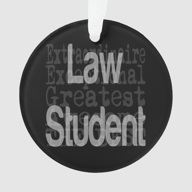 Law Student Extraordinaire Ornament (Front)