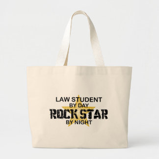 Law Student Rock Star Large Tote Bag