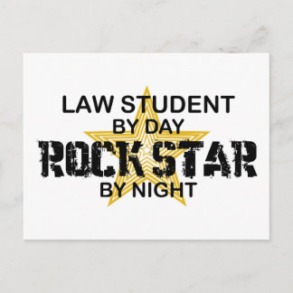 Law Student Rock Star Postcard
