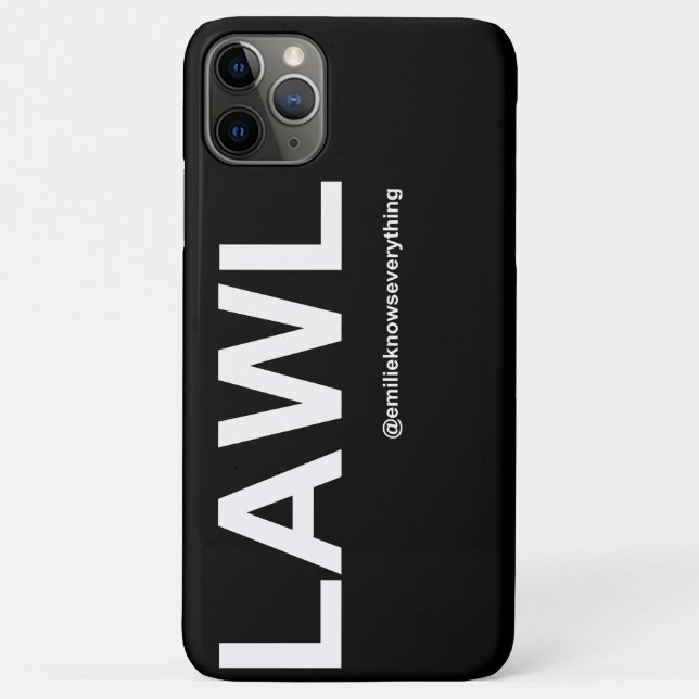 LAWL Premium Phone Case (Back)