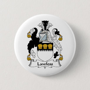 Lawless Family Crest 2 Inch Round Button