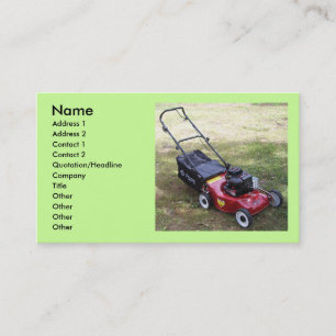 Lawmower Business Card
