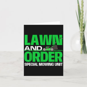 Lawn And Order Special Mowing Unit - Lawn Mower Ga Card