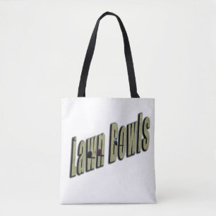 Lawn Bowl Dimensional Logo, Tote Bag