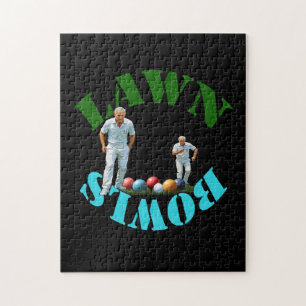 Lawn Bowlers Bowling, Jigsaw Puzzle