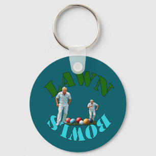 Lawn Bowlers Bowling, Keychain