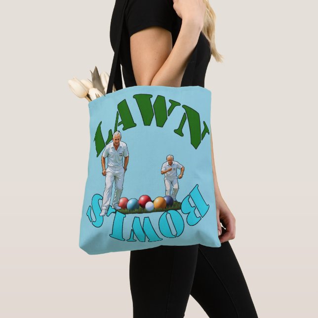 Lawn Bowlers Bowling, Tote Bag (Close Up)