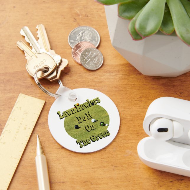 Lawn Bowlers Do It On The Green, Funny Key Ring (Desk)