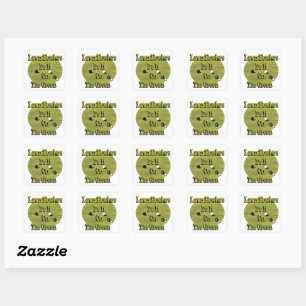 Lawn Bowlers Do It On The Green, Funny   Square Sticker
