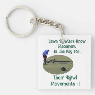 Lawn Bowlers Know Placement Is Key For Bowls, Keychain