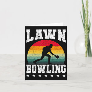 Lawn Bowling Bowler Card
