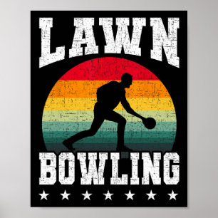 Lawn Bowling Bowler  Poster