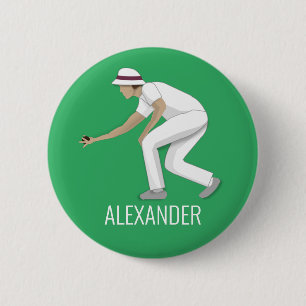 Lawn Bowls 2 Inch Round Button