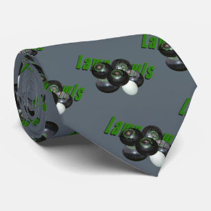 Lawn Bowls And Logo, Tie