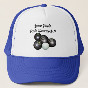 Lawn Bowls Beats Housework Funny, Truckers Hat