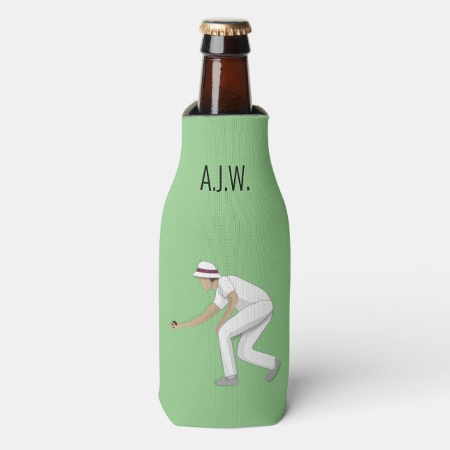 Lawn Bowls Bottle Cooler (Bottle Front)