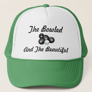 Lawn Bowls Bowled Beautiful Logo, Trucker Hat