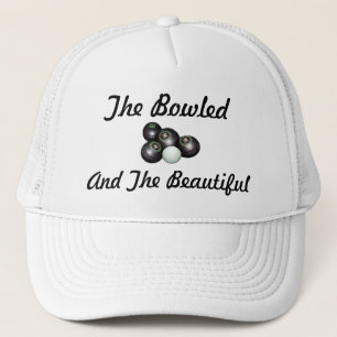 Lawn Bowls Bowled Beautiful Logo, Trucker Hat