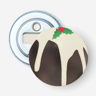 Lawn Bowls Christmas Pudding, Bottle Opener