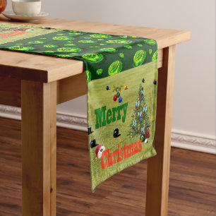 Lawn Bowls Christmas Style, Table Runner
