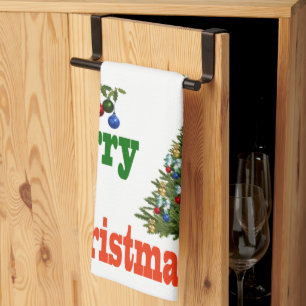 Lawn Bowls, Christmas Tea Towel