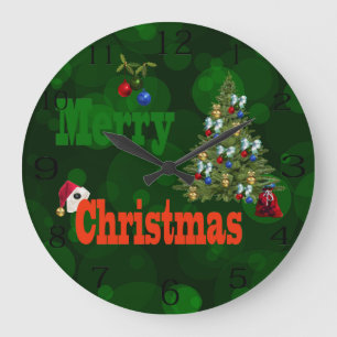 Lawn Bowls, Christmas Wall Clock