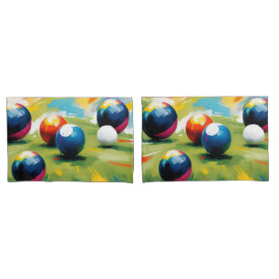Lawn Bowls Colour Splash, Pillowcase